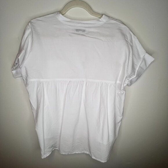 NWT Madewell Lakeline Popover Shirttail Top White XS - Picture 5 of 8